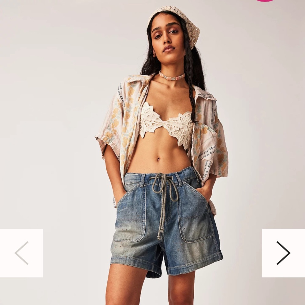 Free People, We The Free Second Chance Denim Shorts